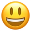 Grinning Face with Big Eyes emoji on iPhone