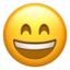 Grinning Face with Smiling Eyes emoji on iPhone