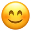Smiling Face with Smiling Eyes emoji, Apple design