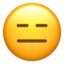 Expressionless Face emoji PNG