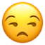 Unamused Face emoji PNG