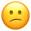 Confused Face emoji, Apple design