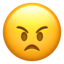 Download Angry Face emoji, Apple style