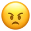 Angry Face emoji, Apple design