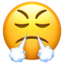 Download Face with Steam From Nose emoji, Apple style