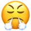 Face with Steam From Nose emoji, Apple design