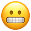 Download Grimacing Face emoji, Apple style