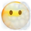 Face In Clouds emoji, Apple design