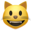 Grinning Cat emoji, Apple design