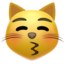 Kissing Cat emoji, Apple design