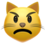 Download Pouting Cat emoji, Apple style