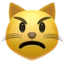 Pouting Cat emoji, Apple design