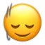 Head Shaking Vertically emoji, Apple design