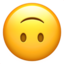 Upside-down Face emoji, Apple design