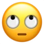 Face with Rolling Eyes emoji, Apple design