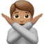 Person Gesturing No, Medium skin tone