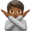 Person Gesturing No, Medium-dark skin tone