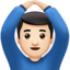 Man Gesturing Ok, Light skin tone