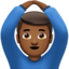 Man Gesturing Ok, Medium-dark skin tone