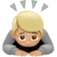Person Bowing, Medium-light skin tone