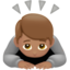 Person Bowing, Medium skin tone