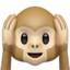 Hear-no-evil Monkey emoji, Apple design