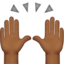 Raising Hands, Medium-dark skin tone