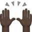 Raising Hands, Dark skin tone