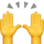 Raising Hands emoji, Apple design