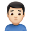 Man Frowning, Light skin tone