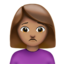 Woman Frowning, Medium skin tone
