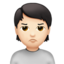 Person Pouting, Light skin tone
