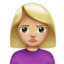 Woman Pouting, Medium-light skin tone