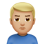 Man Pouting, Medium-light skin tone