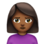 Woman Pouting, Medium-dark skin tone