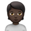 Person Pouting, Dark skin tone