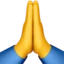 Folded Hands emoji, Apple design