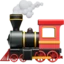 Locomotive emoji on iPhone