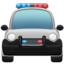 Oncoming Police Car emoji, Apple design