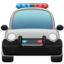 Oncoming Police Car emoji on iPhone