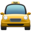 Oncoming Taxi emoji, Apple design