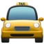 Oncoming Taxi emoji on iPhone