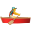 Man Rowing Boat emoji, Apple design