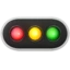 Horizontal Traffic Light emoji, Apple design