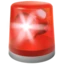 Police Car Light emoji on iPhone
