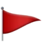 Triangular Flag emoji on iPhone
