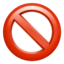 Prohibited emoji on iPhone