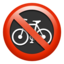 No Bicycles emoji PNG