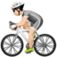 Person Biking, Light skin tone
