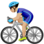 Man Biking, Medium-light skin tone